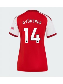 Ženski Nogometna dresi replika Arsenal Viktor Gyokeres #14 Domači 2026-27 Kratek rokav Ženski Nogometna dresi replika Arsenal Viktor Gyokeres #14 Domači 2026-27 Kratek rokav